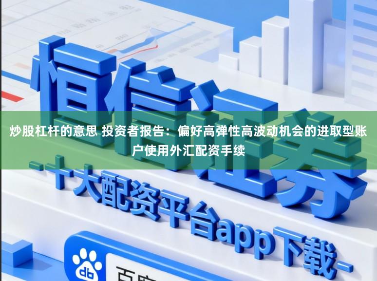 炒股杠杆的意思 投资者报告:偏好高弹性高波动机会的进取型账户使用外汇配资手续